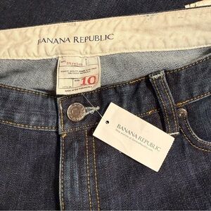 Banana Republic Dark Blue Jeans Size 10 NWT